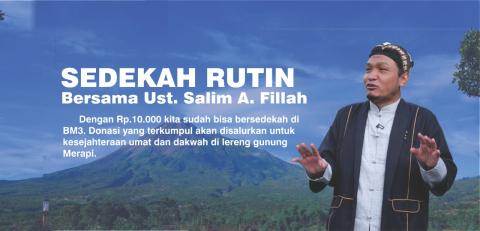 Yuk SERU (Sedekah Rutin) Rp.10.000 Bersama Ust. Salim A Fillah